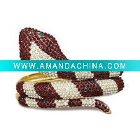 Wholesale HSYBR1233 New Design Sparkling Crystal Cuff Snake Bracelet