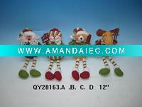 Wholesale Plush Christmas Decoration with long bead leg