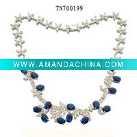 Wholesale Elegant silver wedding necklaces for ladies