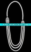 Wholesale fashion pearl rhinestone wedding necklace