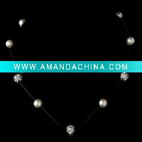 Wholesale fashion crystal rhinestone wedding necklace