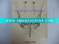 Wholesale wedding NECKLACE earrings set