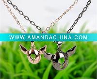 Wholesale Charm alloy pig pendant necklace