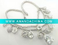 Wholesale wedding jewelry set necklaces earrings bracelets