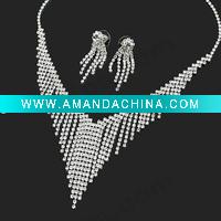 Wedding Fashion Jewelry Set ,Bridal Necklaces and Earrings ,J-006