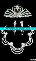 Wholesale TNE018 Brand New Wedding Jewelry Sets,Hair Jewelry,Necklace,Earring,Wedding Tiara,Wholesale