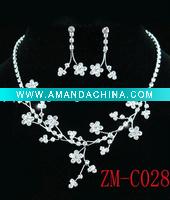 Wholesale FASHION JEWELRY,WEDDING NECKLACE SET BRIDAL NECKLACE SET,