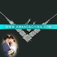 Wholesale Wedding Necklace Set ,Artificial Jewelry Set ,J-012