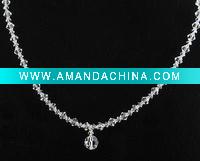 Wholesale fashion rhinestone wedding necklace