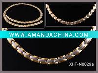 Wholesale Titanium magnetic germanium necklace/ wedding gift