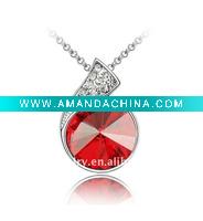 Wholesale 2011 Fashion crystal jewelry pendant necklace