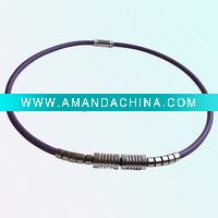 Wholesale promotional and health protection silicone necklace