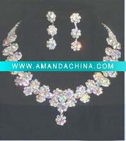 Wholesale Wedding bridal necklace earring sets