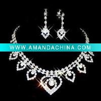 Wholesale wedding jewelry set,bridal jewerlry set,necklace earring set