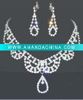 Wholesale Wedding bridal necklace earring sets