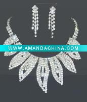 Wholesale Wedding bridal necklace earring sets