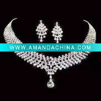 Wholesale wedding jewelry set,bridal jewerlry set,necklace set