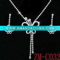 Wholesale FASHION JEWELRY,WEDDING NECKLACE SET BRIDAL NECKLACE SET,