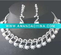 Wholesale Wedding bridal necklace earring sets