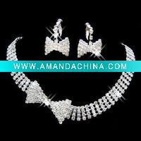 Wholesale wedding jewelry set,bridal jewerlry set,necklace earring set