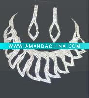 Wholesale Wedding bridal necklace earring sets
