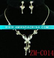 Wholesale FASHION JEWELRY,WEDDING NECKLACE SET BRIDAL NECKLACE SET,