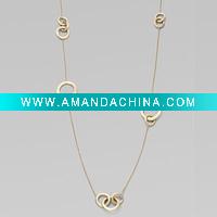 Wholesale Fashion style 925 sterling silver necklace with CZ
