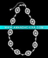 Wholesale fashion rhinestone wedding necklace