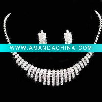 Wholesale wedding jewelry set,bridal jewerlry set,necklace earring set