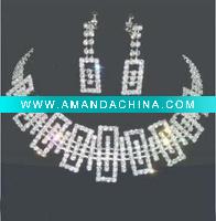 Wholesale Wedding bridal necklace earring sets