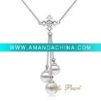 Wholesale Hotsale 18K Gold Akoya Pearl Necklace