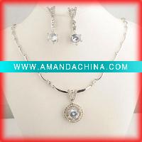 Wholesale 2011 Fashion alloy jewelry set/jewelry set/necklace set/wedding jewelry