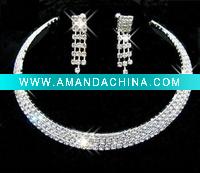 Wholesale wedding jewelry set,bridal jewerlry set,necklace earring set