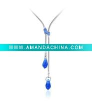 Wholesale SWAROSKI CRYSTAL alloy pendant necklace with inlaying crystal