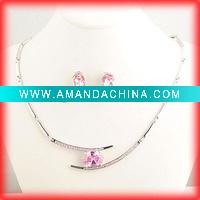 Wholesale 2011 Fashion alloy jewelry set/jewelry set/necklace set/wedding jewelry