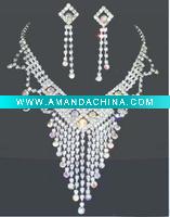 Wholesale Wedding bridal necklace earring sets