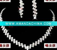Wholesale Wedding dress necklace bridal jewelry necklace sets