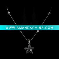 Wholesale fashion rhinestone star wedding necklace jewelry