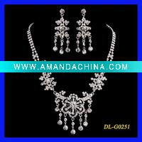 Wholesale latest india style wedding necklace with earrings