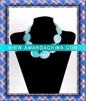 Wholesale 30X40MM Oval Shaped Natural Agate Semi Precious Stone Jewellery Necklace