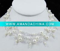 Wholesale fashion pearl wedding necklace jewelry