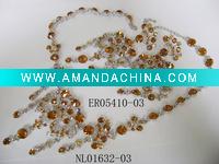 Wholesale Elegant silver wedding jewelry sets diamond