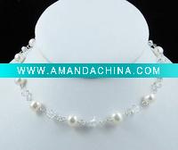 Wholesale fashion pearl wedding necklace jewelry