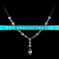 Wholesale fashion rhinestone wedding necklace jewelry