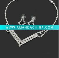 Wholesale Wedding dress necklace bridal jewelry necklace sets