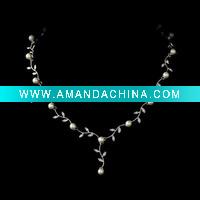 Wholesale fashion rhinestone wedding necklace jewelry