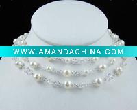 Wholesale fashion pearl wedding necklace jewelry