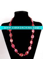 Wholesale Red Natural Imperial Stone Necklace