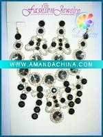 Wholesale 2011 newest necklace sets jewelry diamond wedding set