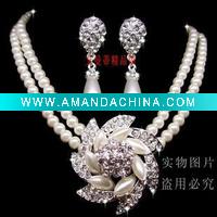 Wholesale Wedding dress necklace bridal jewelry necklace sets